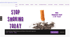 Desktop Screenshot of jacksonvillehypnosiscenter.com