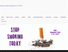 Tablet Screenshot of jacksonvillehypnosiscenter.com